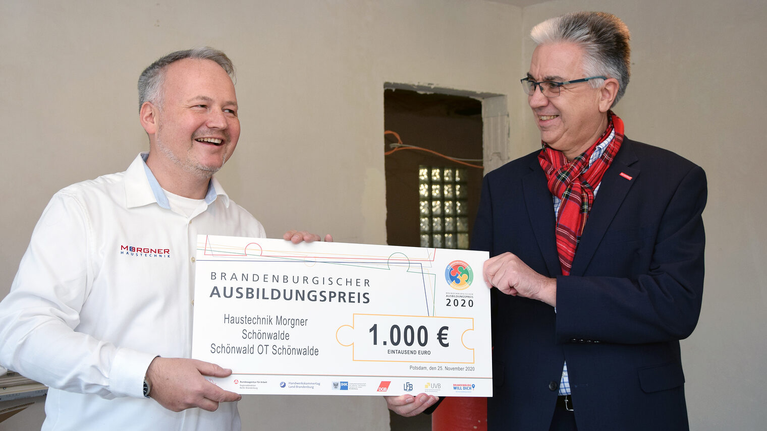 Knut Morgner Haustechnik Landesausbildungspreis 2020